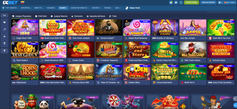 1xbet-Ecuador Página de casino de 1xbet
