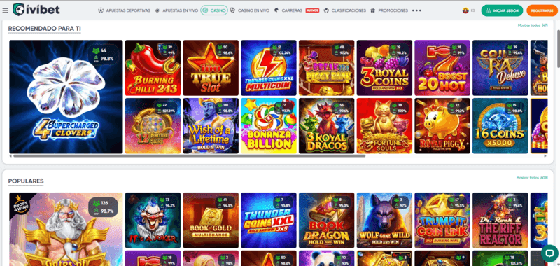 Ivibet-Casino-EC Página de casino de Ivibet
